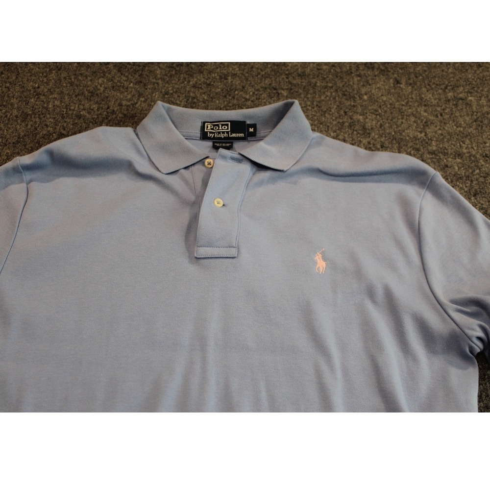 Polo‎ by Ralph Lauren Mens Blue Short Sleeve Polo Shirt Classic Fit